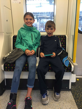 on our way to the Science Museum