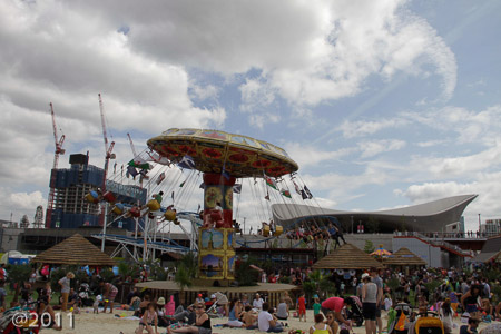 Beach day at the Olympic Park