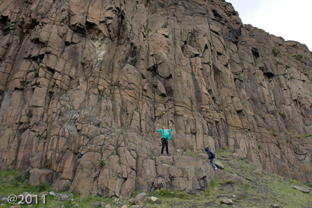 Climbing up to Arthur's Seat
