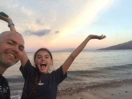 awake and happy to be in Maui