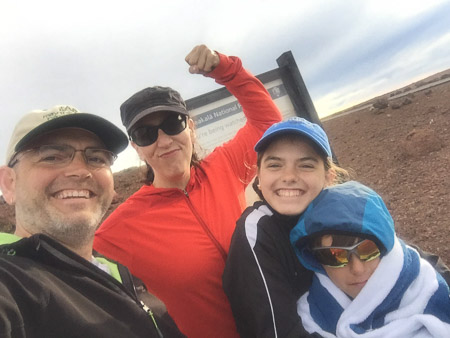 We made it to the summit. Jonah was freezing and miserable.
