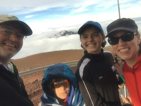 above the clouds on Haleakala