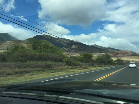 driving back to Kihei