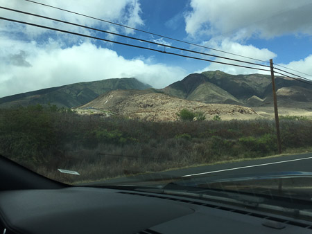 driving back to Kihei