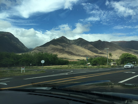 driving back to Kihei