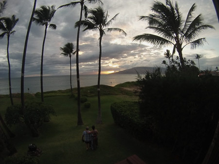 watching the sunset