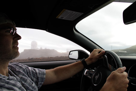 our awesome driver up the mountain