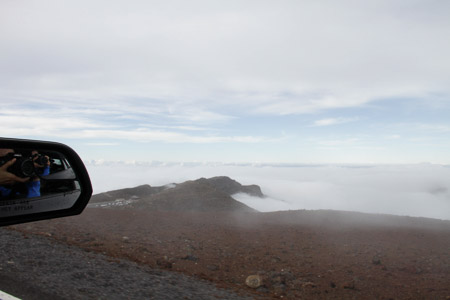 above the clouds on Haleakala