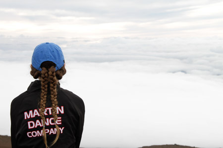 above the clouds on Haleakala