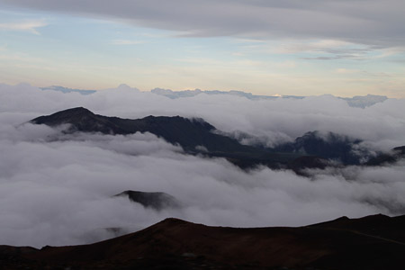 sunset on Haleakala