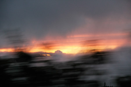 driving down Haleakala