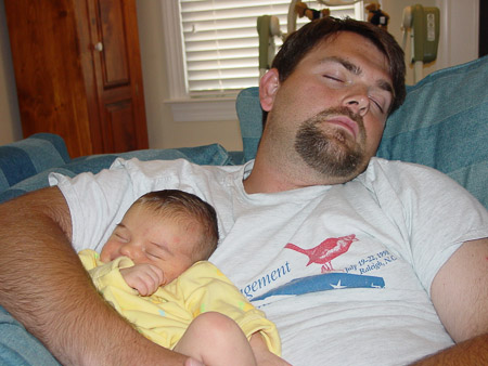 Sleeping with daddy