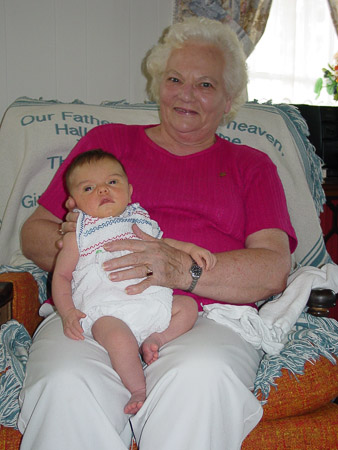 Ella and Great Grandma Warren