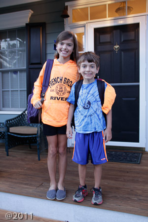 First day of 6th and 2nd grades