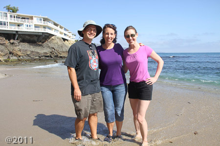 Andrew, Sarah, and Sarah at Laguna Beach