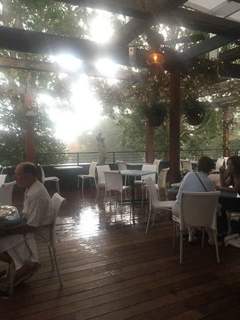 Rained out dinner at Taverna Agora