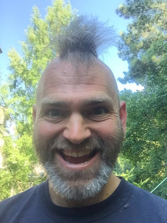 Andrew's hair transformation