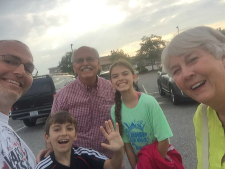 Dropping the kiddos off for 