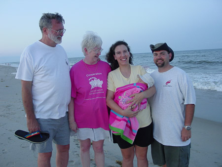 The St. Clairs at the beach