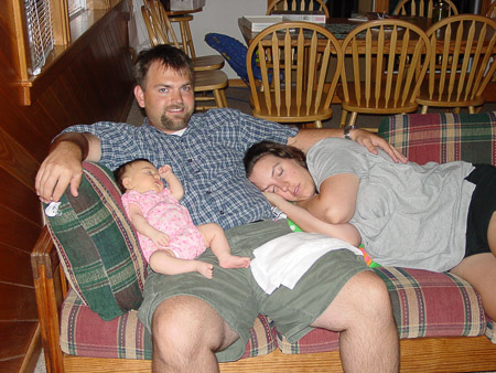 Sleeping Mommy and Ella