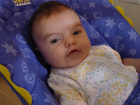 Morning in the bouncy seat
