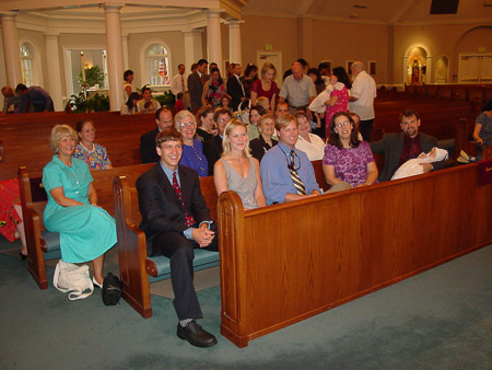 At the church