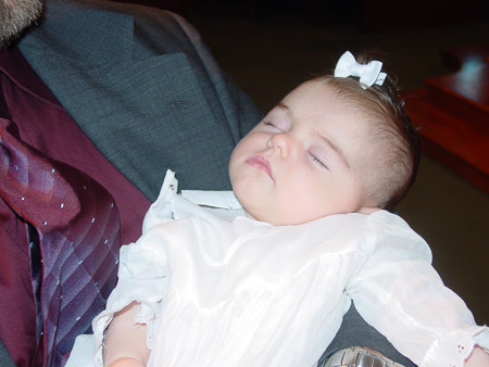 Sleeping Baptized Baby
