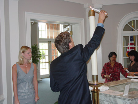 Lighting of the candle