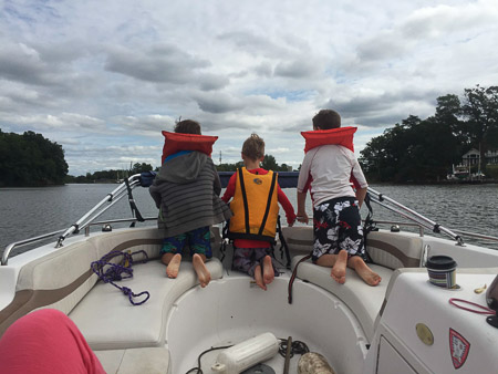 The boys on the boat