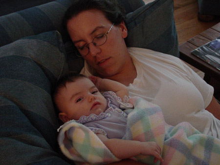 Mommy is sleeping, but I am awake!!