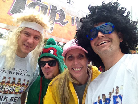 Joe, Ralph, Angie, Andrew at Tap and Run