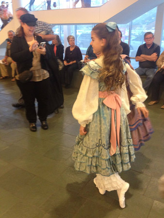 Nutcracker children at DPAC passing out flyers