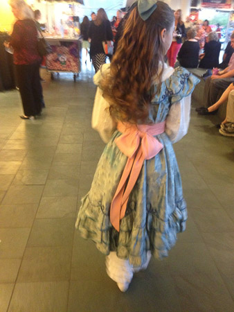 Nutcracker children at DPAC passing out flyers