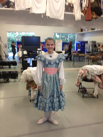 Clara costume fitting