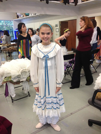 Clara costume fitting