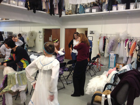 Clara costume fitting