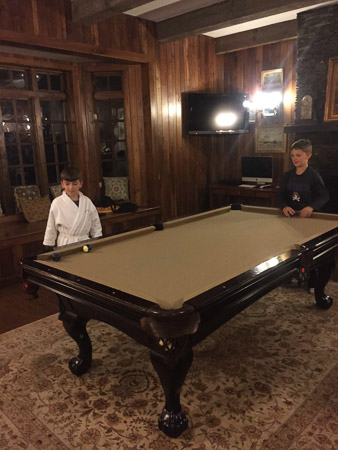 Jonah wore that bathrobe the entire weekend