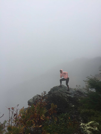 rainy run with Andrew and Katie