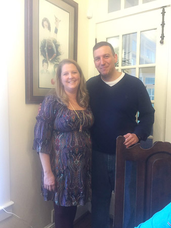 Joe and Julie before the wedding