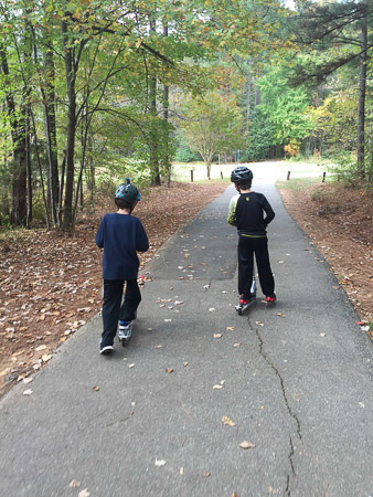 Jeremiah and Jonah at Lake Pine