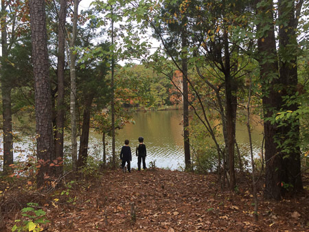 Jeremiah and Jonah at Lake Pine
