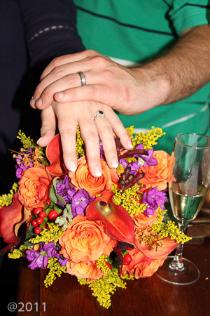 signing the wedding license