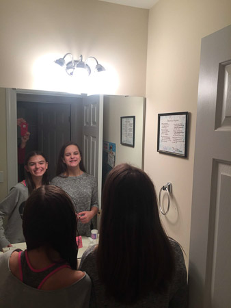 Ella and bonus daughter, Ania