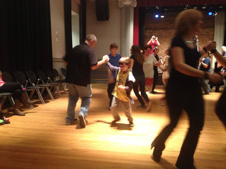 Square dancing at Halle Hall
