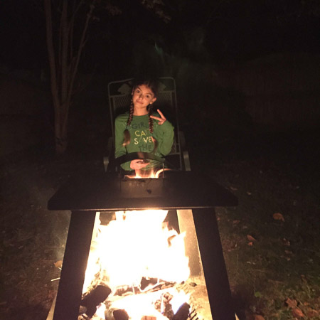 backyard campfire