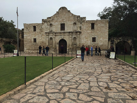 At the Alamo for MAGNA Workshop with Barbi 