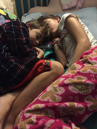 sleepy siblings