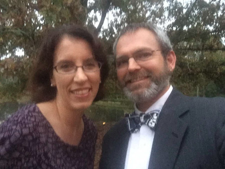 At Jen and Cam's wedding