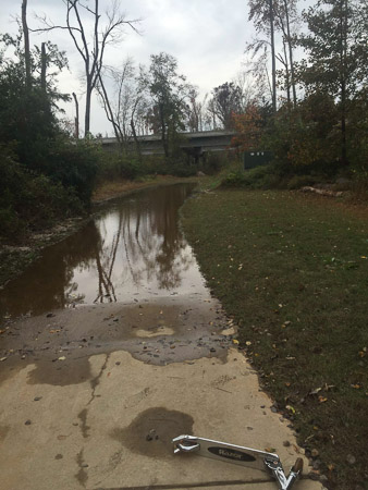 Very wet greenway! 
