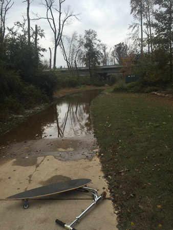Very wet greenway! 